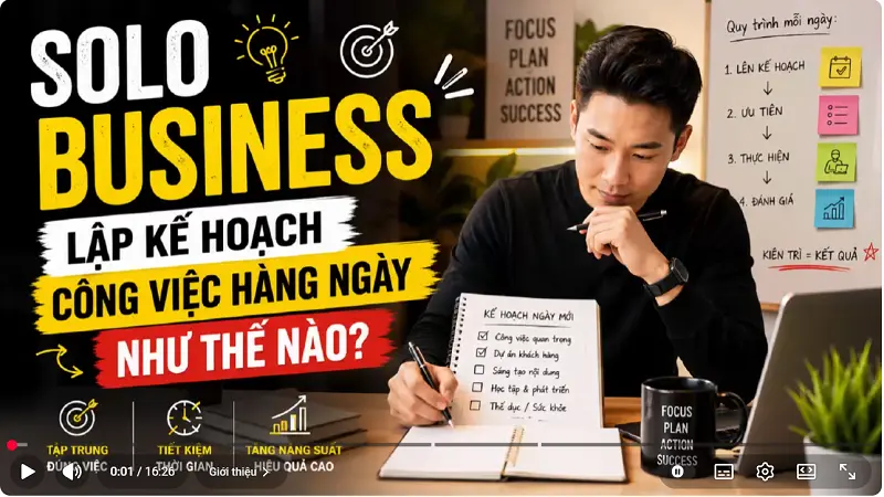 Solo Business Lập Kế Hoạch Công Việc Hàng Ngày Như Thế Nào?